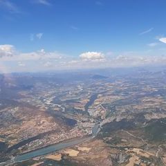 Flugwegposition um 11:42:15: Aufgenommen in der Nähe von Département Alpes-de-Haute-Provence, Frankreich in 2066 Meter